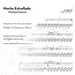 Noche Estrellada - solo piano sheet music
